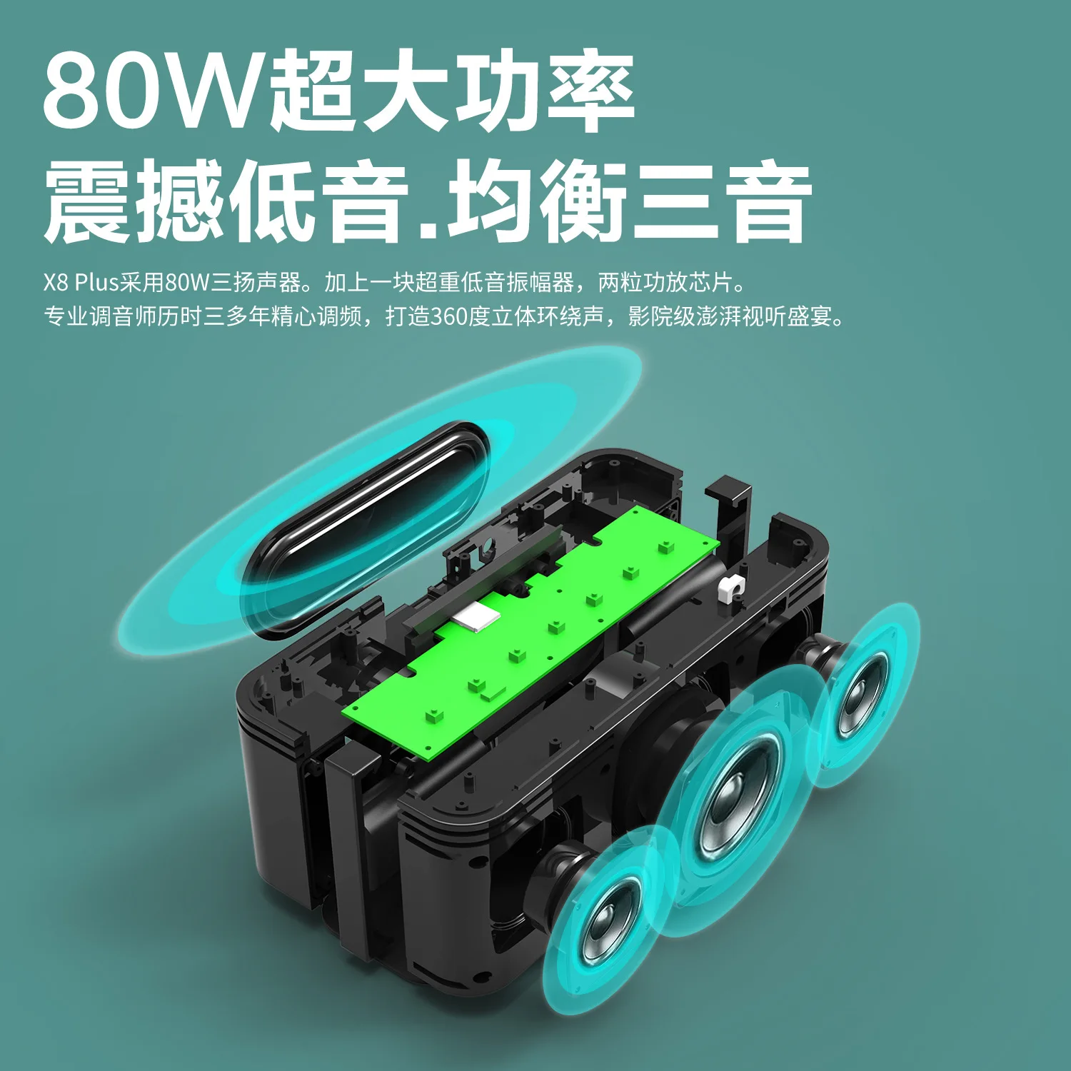 Портативная Bluetooth Колонка XDOBO X8 Plus Беспроводная колонка с глубокими басами