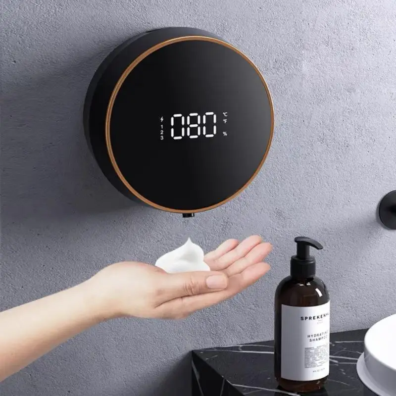 

Настенный дозатор для мыла в ванную комнату, инфракрасный индукционный умный кухонный сенсор для мытья рук, дезинфицирующее средство для р...
