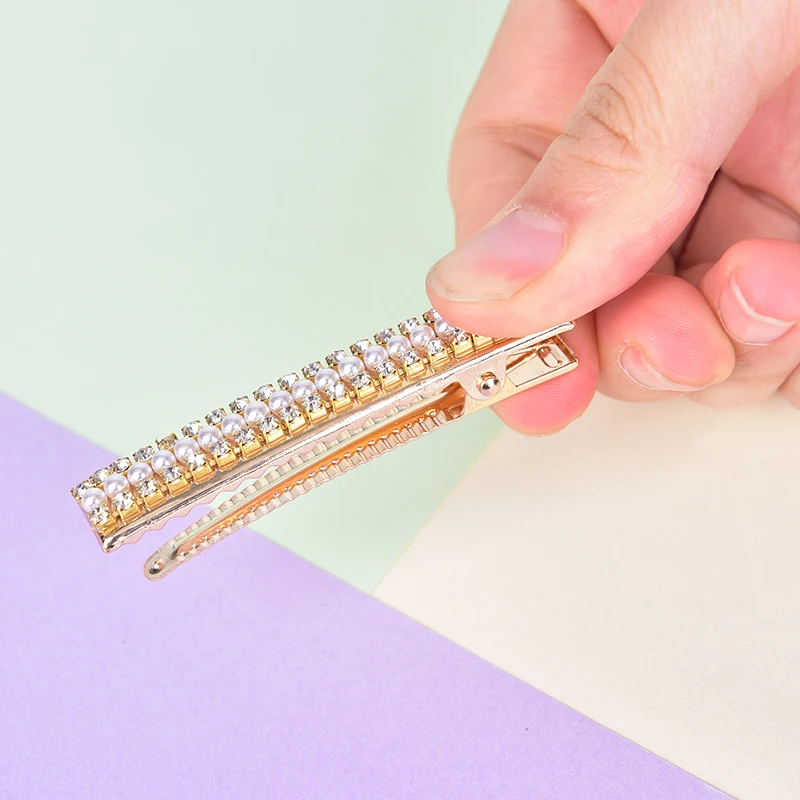 1 шт. милые жемчужные геометрические прямоугольные заколки в форме капли воды
