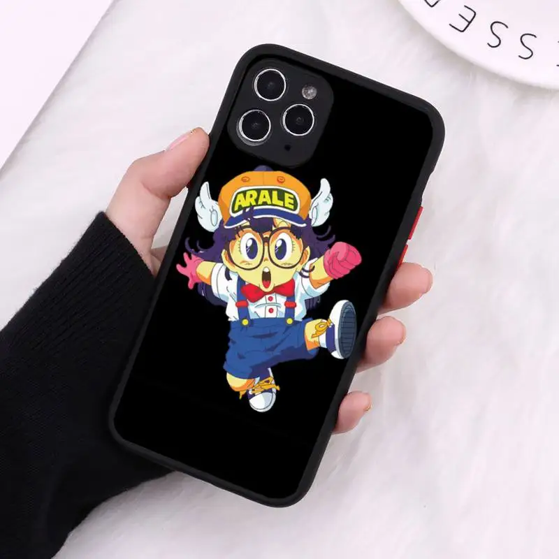 

anime color Dr. Slump Arale Phone Case Matte Transparent for iPhone 7 8 11 12 s mini pro X XS XR MAX Plus cover funda