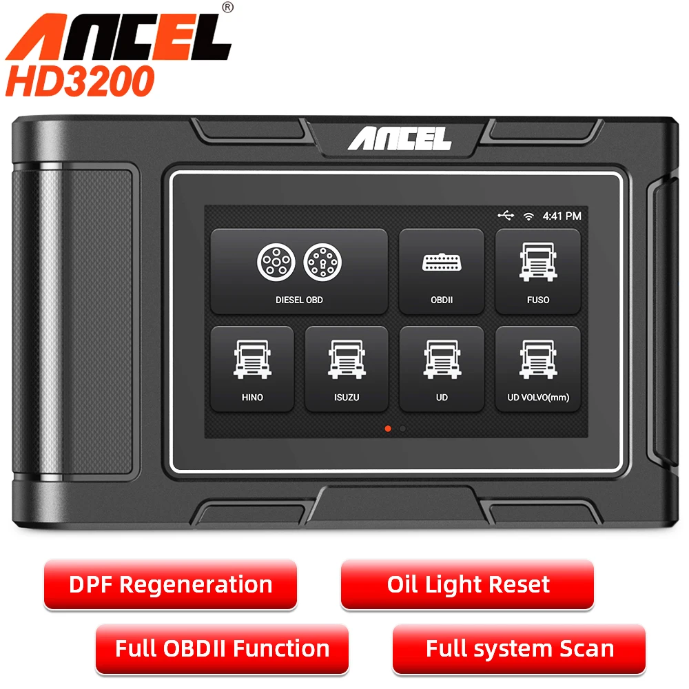 ANCEL HD3200 все системы автомобиля диагностический инструмент двигатель DPF масло