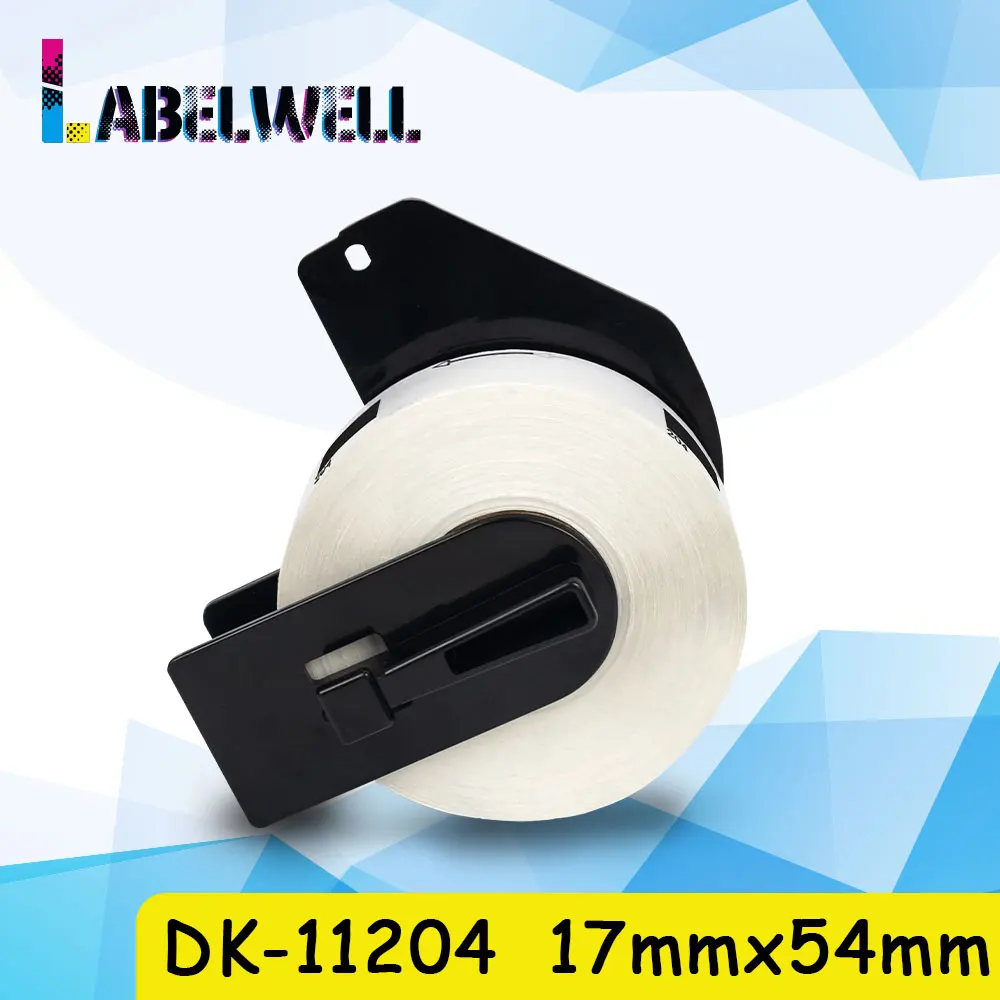 Labelwell DK 11204 серии термальная бумага 1204 белая совместимая для принтера Brother QL500 QL1050