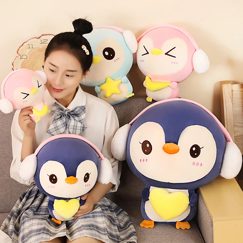 

Soft Penguin Plush Toys For Girls Stuffed Animals Penguin Kawaii Toys Doll For Kids Cute Baby Pillows Girls Gift Christmas