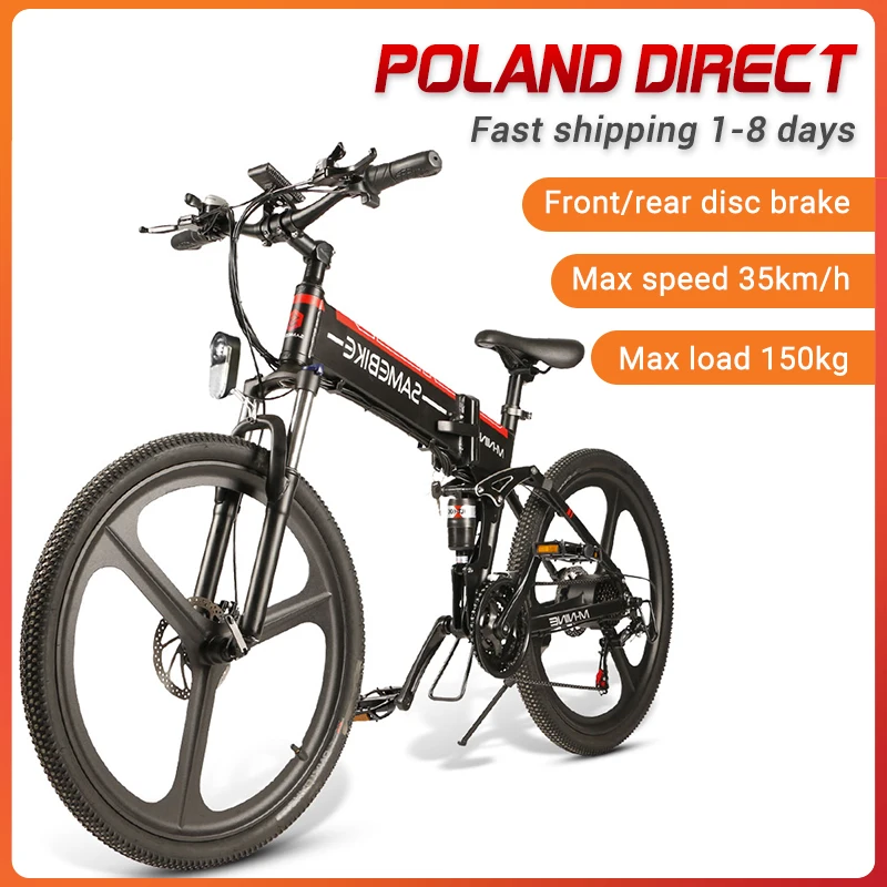 [EU Direct] SAMEBIKE LO26 350W мопед Электрический велосипед Умный складной 10.4Ah 48В 30км/ч