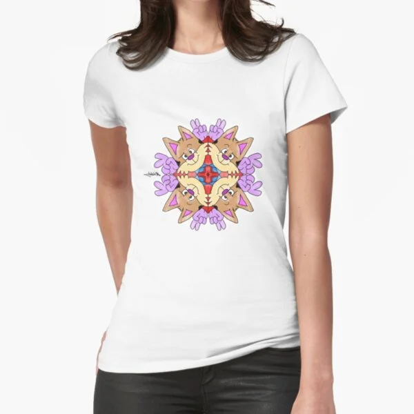 

Mirroring Twists And Turns T-Shirt Print Top
