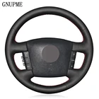Ручной работы DIY черного цвета из искусственной кожи чехол рулевого колеса автомобиля для Kia Borrego 2007-2016 Carens 2004-2006