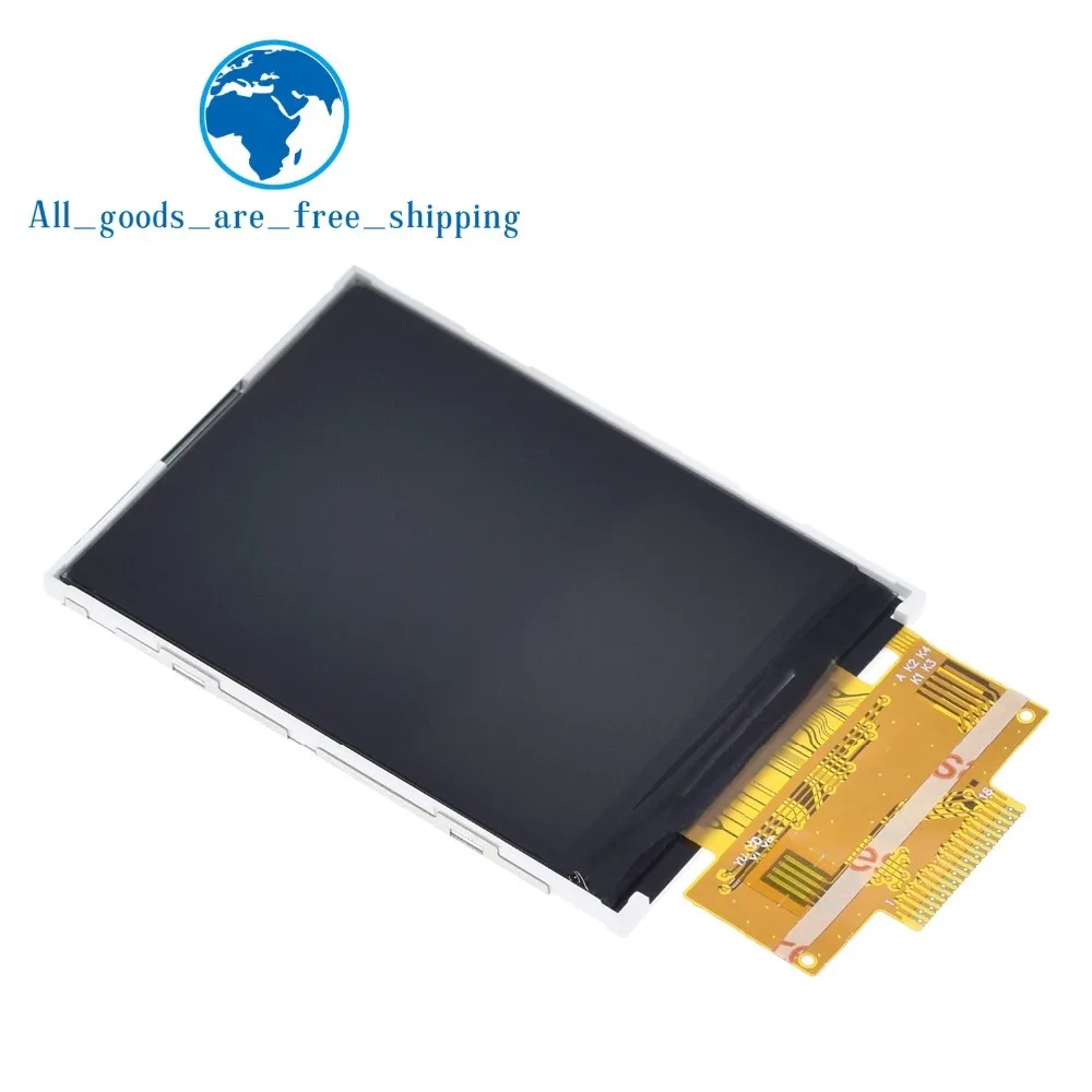 2," 2,4 дюйма 240x320 SPI TFT lcd модуль последовательного порта 5 В/3,3 В PCB адаптер Micro SD карта ILI9341 ЖК-дисплей белый светодиодный для arduino