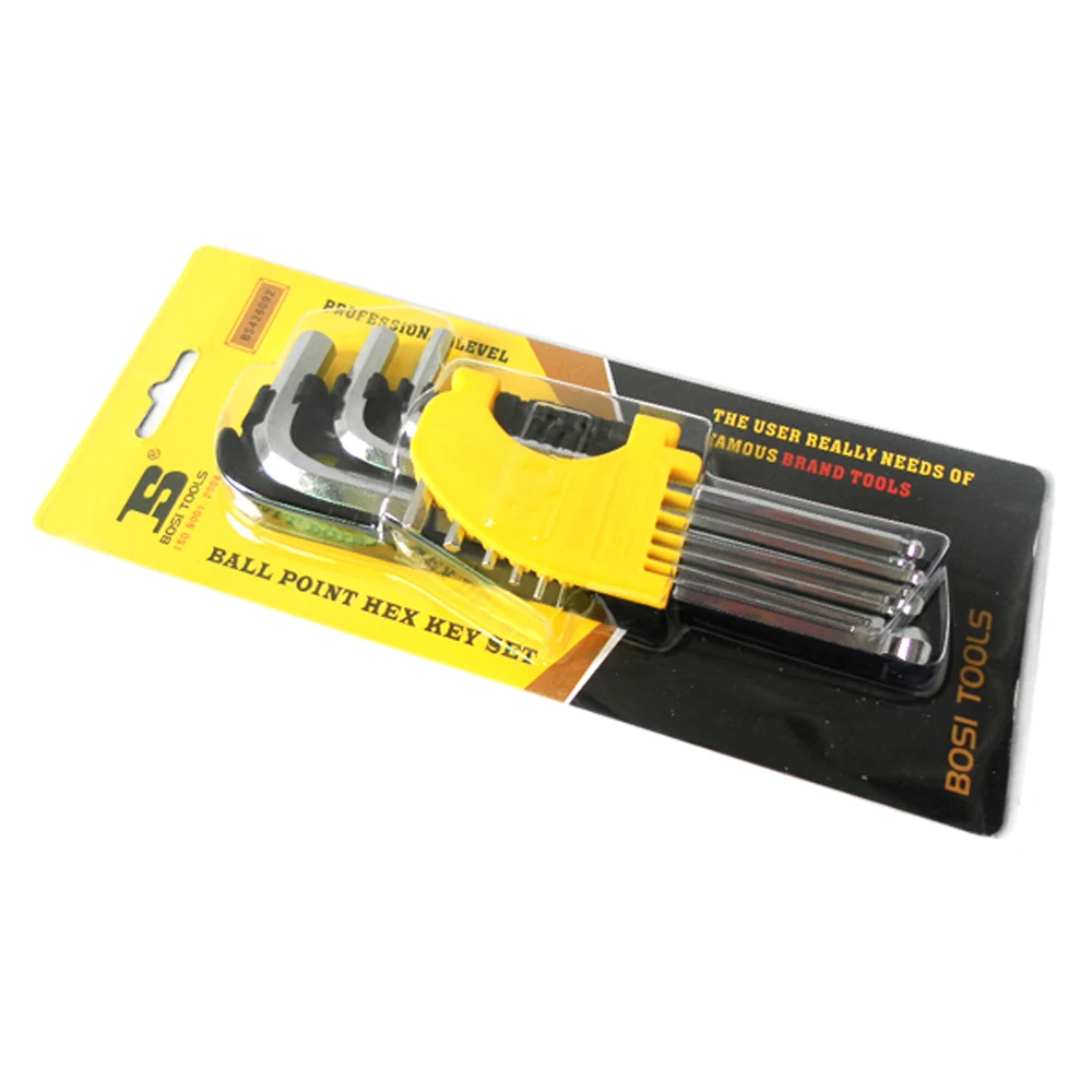 Набор шестигранных ключей BOSI 9 шт 1 5 мм 10 мм|wrench tool set|set schoolset fire |
