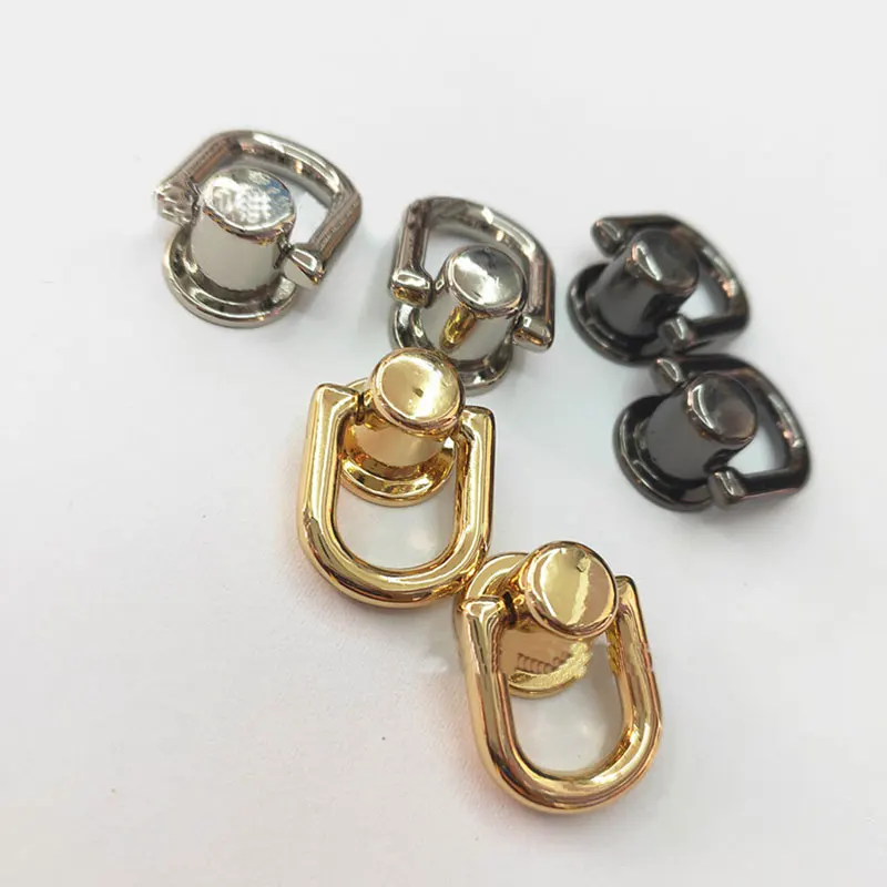 

1Pc Pacifier Nails Bag Side Edge Anchor Link Hardware With D Rings Diy Rivet Metal Ring Small Bag Buckle Bag Accessories