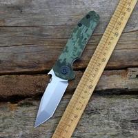 oem 0620 folding knife d2 blade g10 steel handle copper gasket outdoor camping survival multifunctional fruit knife edc tool