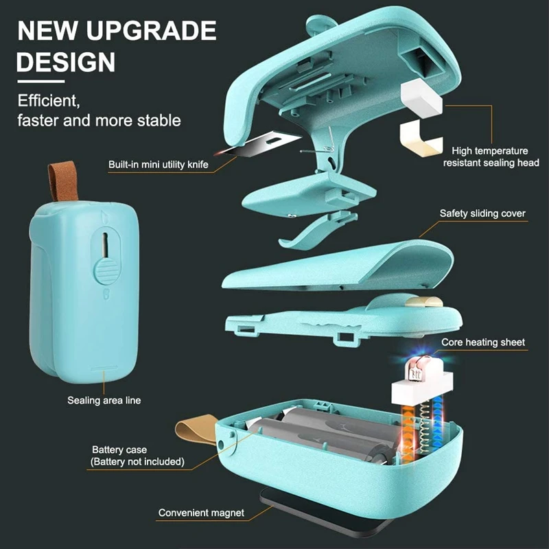 2 х мини-пленочное уплотнительное устройство вакуумный упаковщик в 1 сумка