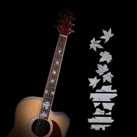 high quality guitar inlay decals sticker fretboard markers maple leaf shape for electric acoustic classical guitar bass ukulele