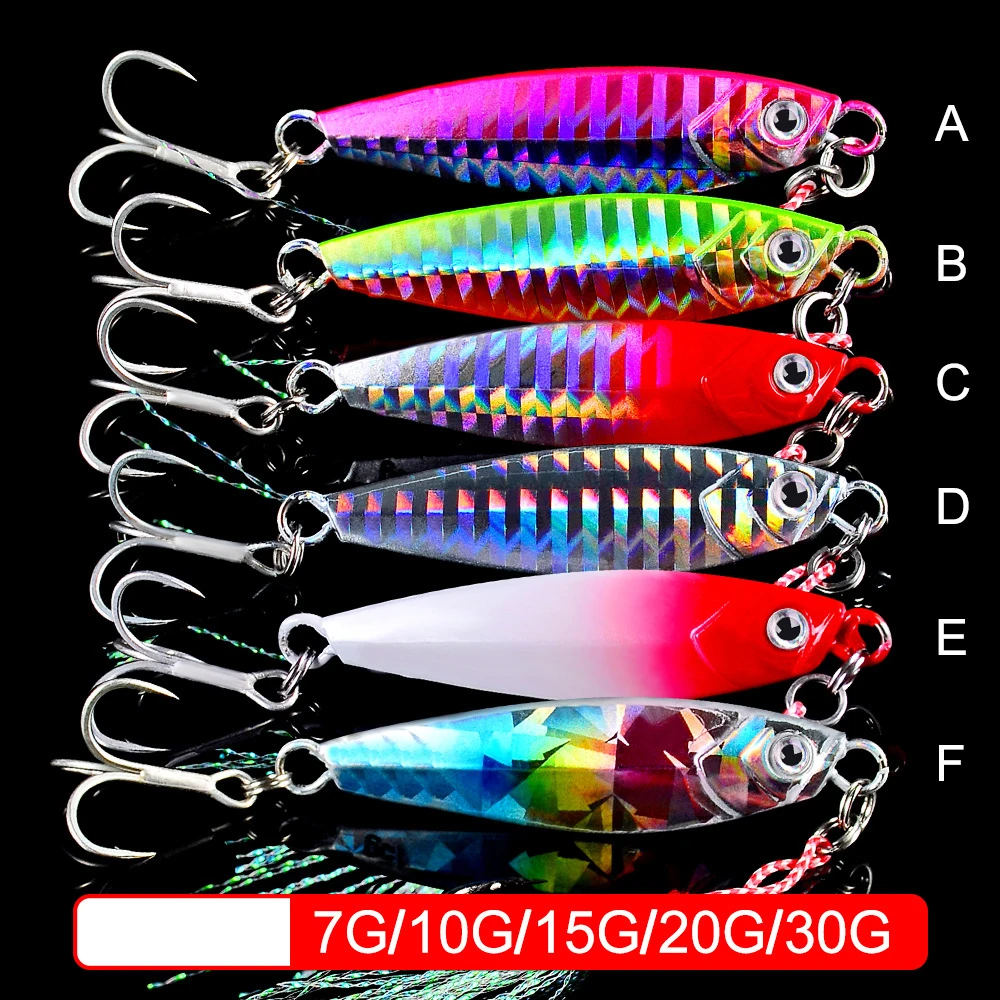6 Color DRAGER Metal Cast Jig Spoon 7/10/15/20/30g Shore Casting Jigging Fish Sea Bass Fishing Lure Artificial Bait Tackle images - 6