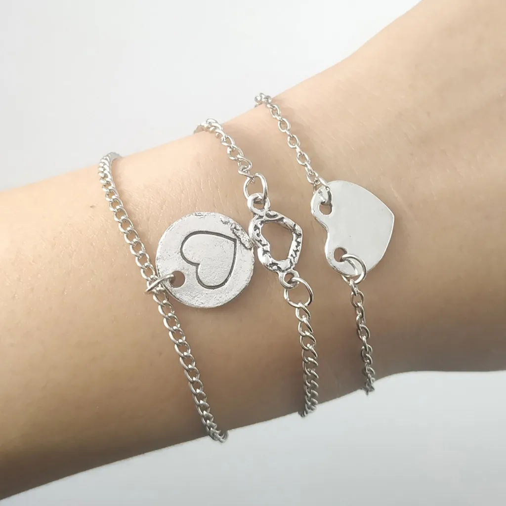 Европейский и американский браслет на ногу в стиле ретро с трехслойной подвеской