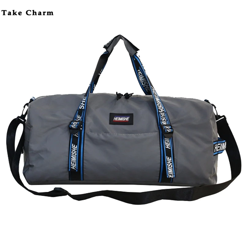 Серебристая сумка Новая повседневная нейлоновая Водонепроницаемая дорожная