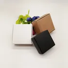 Коробка Подарочная из крафт-бумаги, черно-белая, 50 шт.