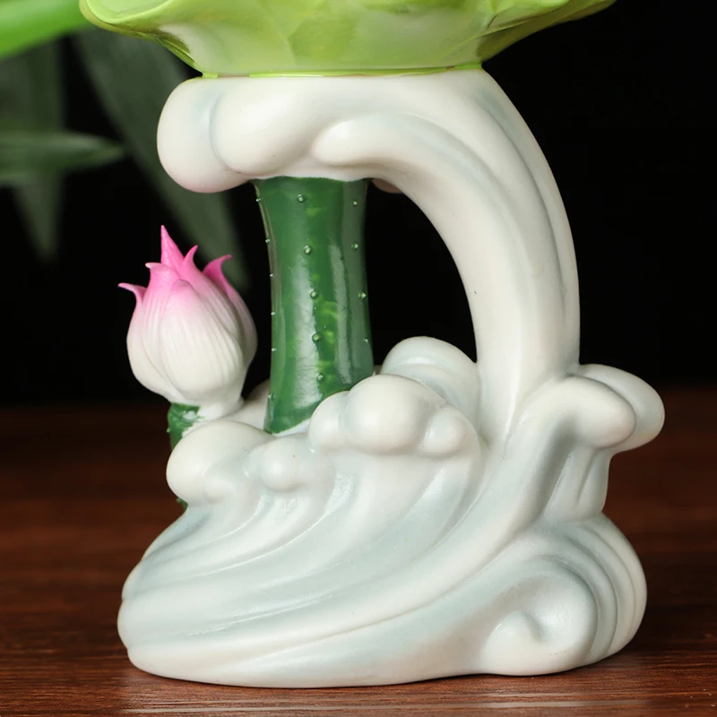 Китайский подсвечник декоративный фонарь винтажный цветок лотоса Ghee лампа