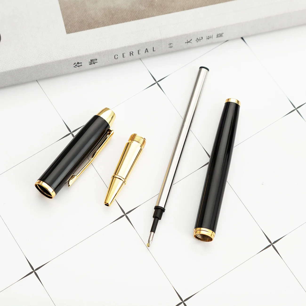 Металл гелевая ручка 0 5 мм Роскошные Пользовательские рекламная Шариковая для