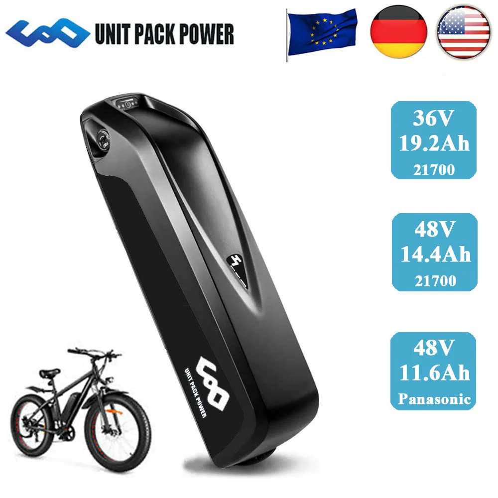 

Hailong E bike Battery 48V 36V 52V 10Ah 12Ah 13Ah Ebike Bicycle Scooter Batteries for Bafang BBS01 BBS02 BBSHD 250W 500W 1000W