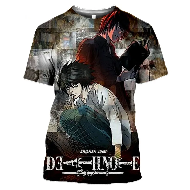 

Death Note Anime T Shirt Clothes Tops Camisetas Manga For Men Ropa Hombre Clothing Homme Tee Camisa Masculina Verano Roupas