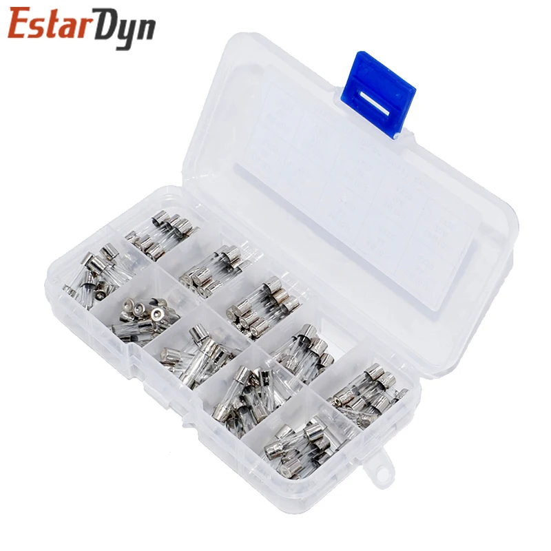 

100 шт./лот 5x20 мм быстро выдувное стекло трубчатый предохранитель Ассорти набор быстро Выдувное Стекло Предохранители 250 в 1A/2A/3A/4A/5A/6A/7A/10A/15A/20A