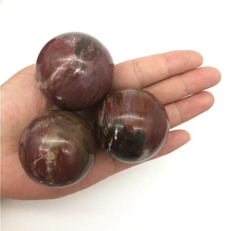 Оптовая продажа 1 шт. шар из натурального дерева с кварцевым кристаллом