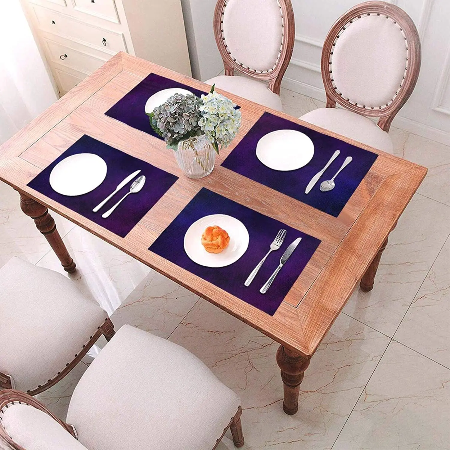 

4-piece PVC placemat setkitchen accessories, Placemat table,kitchen gadget sets,Coasters,Mat,Gadgets for kitchen
