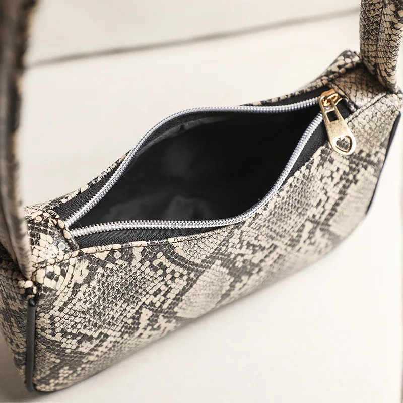 

Fashion Serpentine Pattern Women's Bag 2020 Shoulder Bag Pu Leather Handbag Sac a Main Femme Women's Cheap Free Shipping Sac