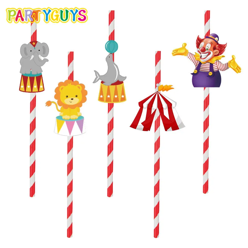 10 шт. вечерние соломенные соломинки для мальчиков на день рождения праздничные