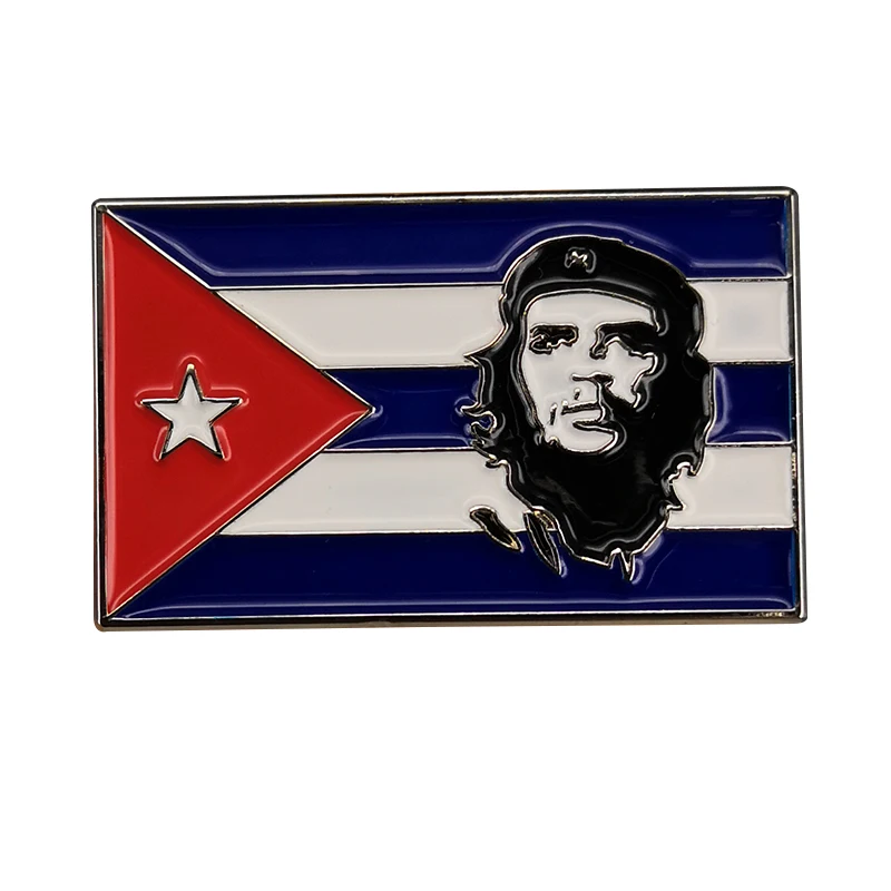 Che Guevara Badge Cuban Revolution Enamel Pin Marxist Brooch Uniform Suit Scarf Decor