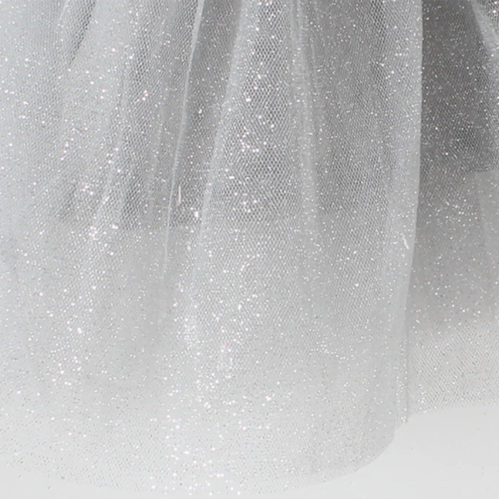 

LittleSpring Baby Girl Dress Bow Sleeveless Spaghetti Grey Chiffon Tutu Princess Dress