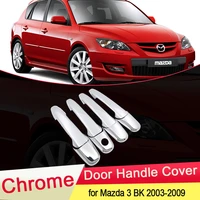 for mazda 3 bk sedan hatch mps 2004 2005 2006 2007 2008 2009 luxuriou chrome door handle cover trim set car styling accessories