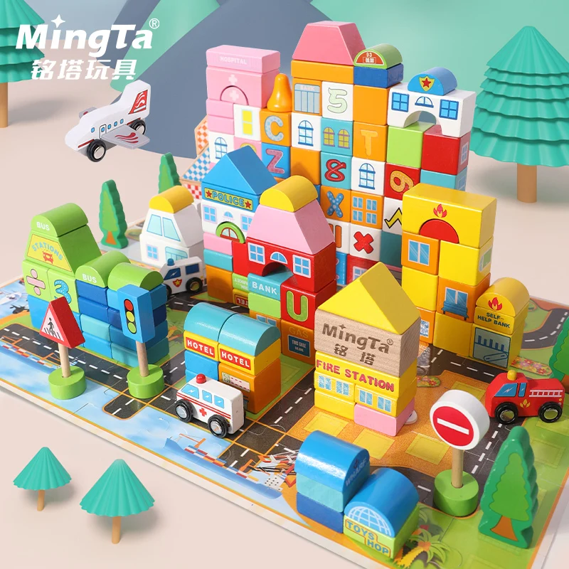 

Детский развивающий конструктор BC50JM, деревянная сборка, развивающие игрушки