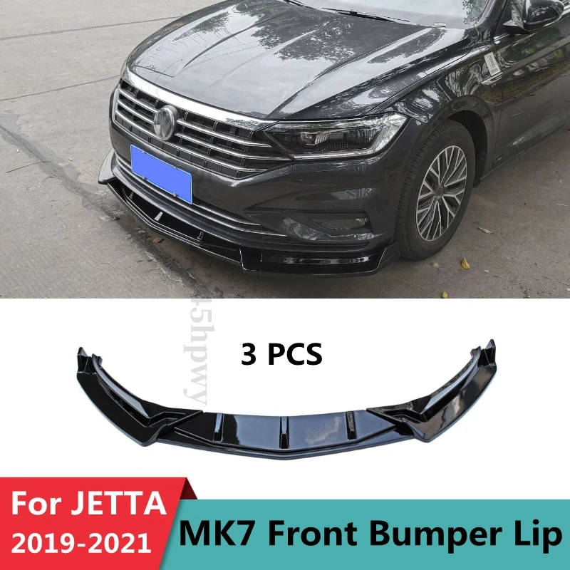 Front Bumper Lip Splitter Lip Chin Bumper Diffuser Spoiler Splitters Body Kit For VW JETTA MK7 2019 2020 2021