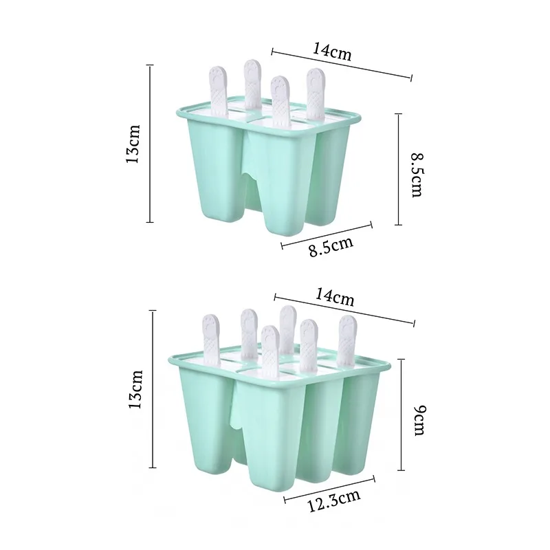 

12 Cells DIY Popsicle Molds Ice Cream Makers Kitchen Tools Reusable Frozen Pop Moulds Eco-Friendly Stocked Juices Purees Yogurt