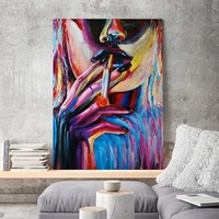 graffiti street art posters wall pictures for living room sexy cool smoking prints canvas painting home decor indoor decoration