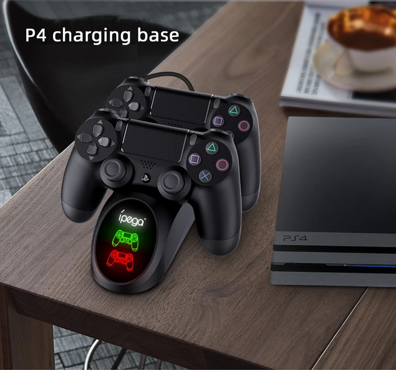 IPega 9180 PS4 контроллер быстрой зарядки док-станция двойной зарядное устройство Подставка с дисплеем для sony playstation 4/PS4 Slim/PS4 Pro