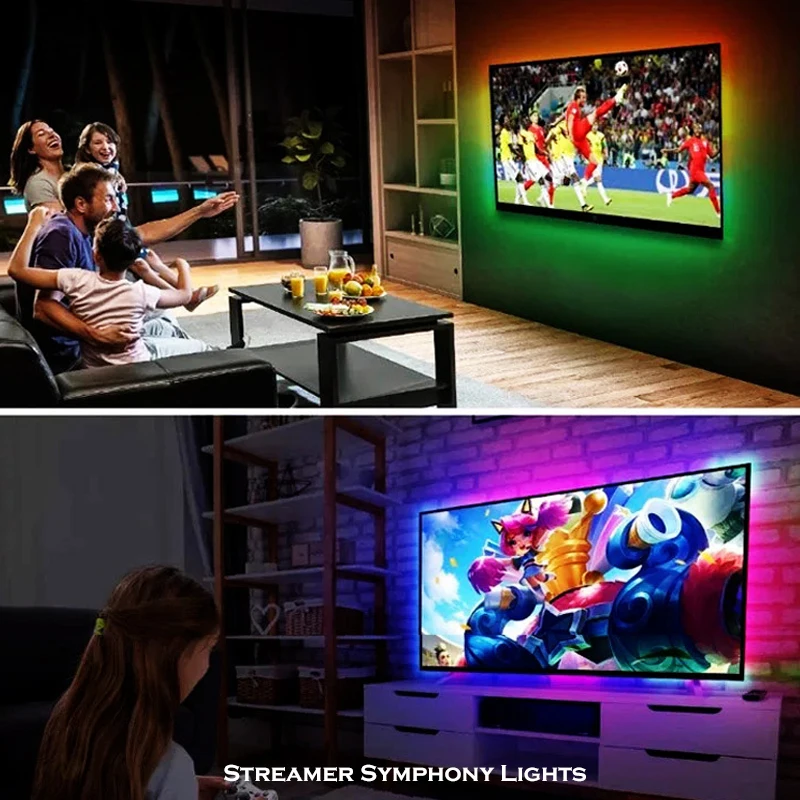

Ambilight RGB LED Background Lighting For Computer/TV Display Screen Ambibox,Smart Backlight Strip Atmosphere Support SYNC,1-7M