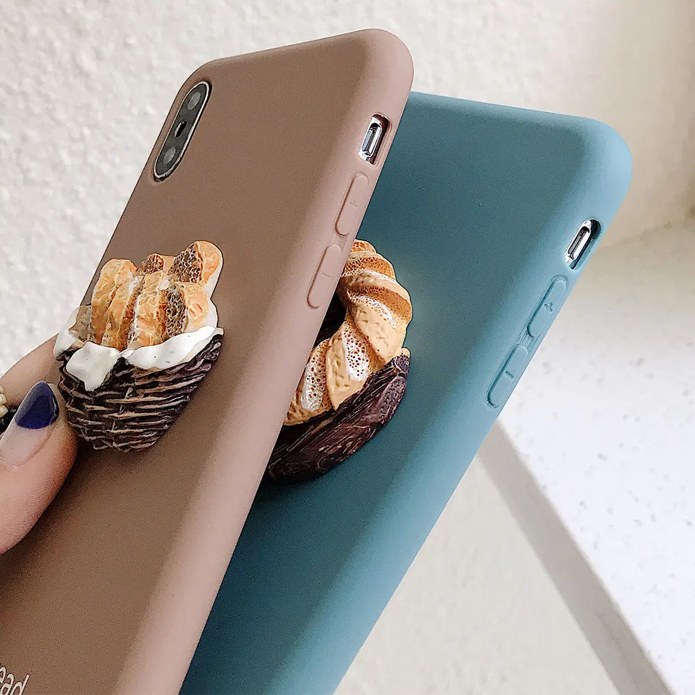 KISSCASE хлебный узор телефон чехол для iPhone 7 X XR XS MAX мягкие чехлы из ТПУ 8 Plus 6 6S матовые