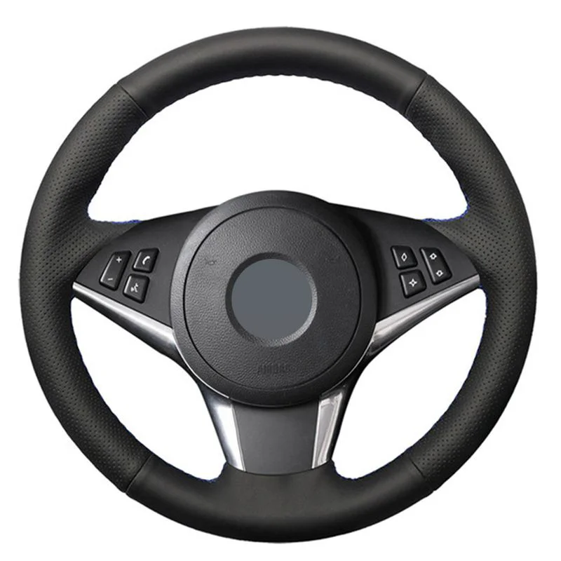 

DIY Black Soft Alcantara & Leather Car Steering Wheel Cover For BMW E61 E63 E64 630i 645Ci 650i E60 530d 545i 550i 2004-2009