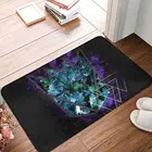 Декоративный абстрактный полиэстеровый коврик, коврик для ног, нескользящий абсорбирующий коврик для кухни, спальни, балкона, мультяшный