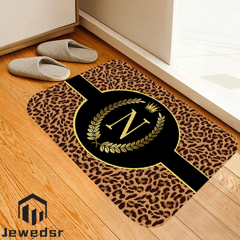 

Bedroom Carpets for Living Room Mats Leopard Pattern Letter Toilet Floor Mat Area Rug and Carpet Bath Rugs Home Decor Doormats