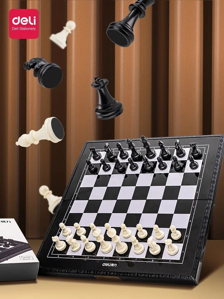 Шахматная Магнитная Портативная Складная шахматная доска для начинающих и