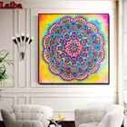 Алмазная 5D картина с квадратнымикруглыми стразами, Мандала танка сделай сам, 3D вышивка крестиком, подарок для домашнего декора