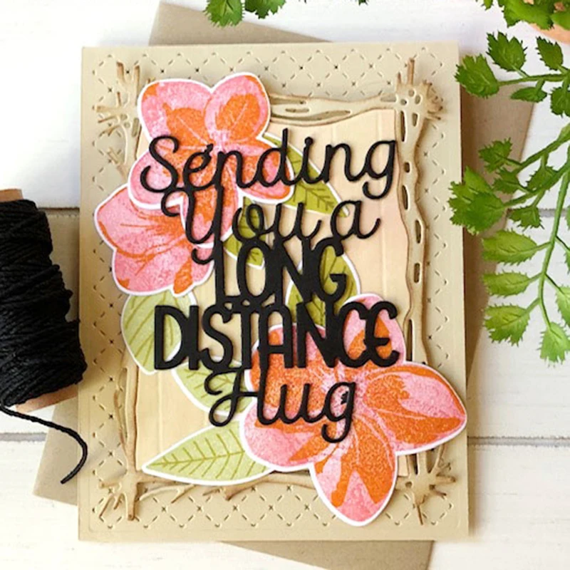 

New Dies 2020 Metal Cutting Dies rainbow English letter diy photo album Scrapbooking Stencil Die Cuts Card Making