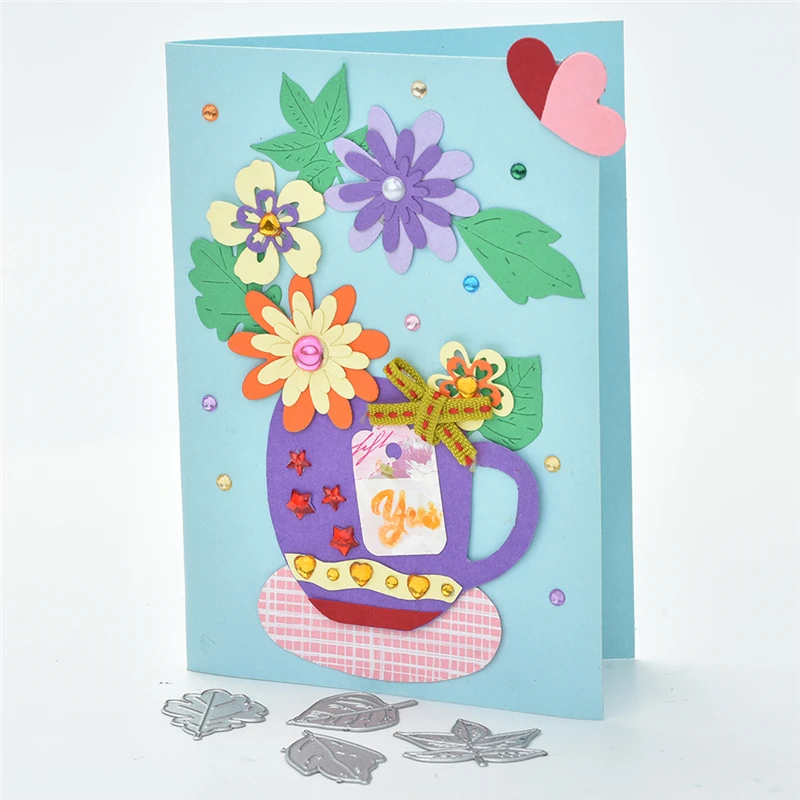 Naifumodo кленовые листья растения металлические режущие штампы для рукоделия