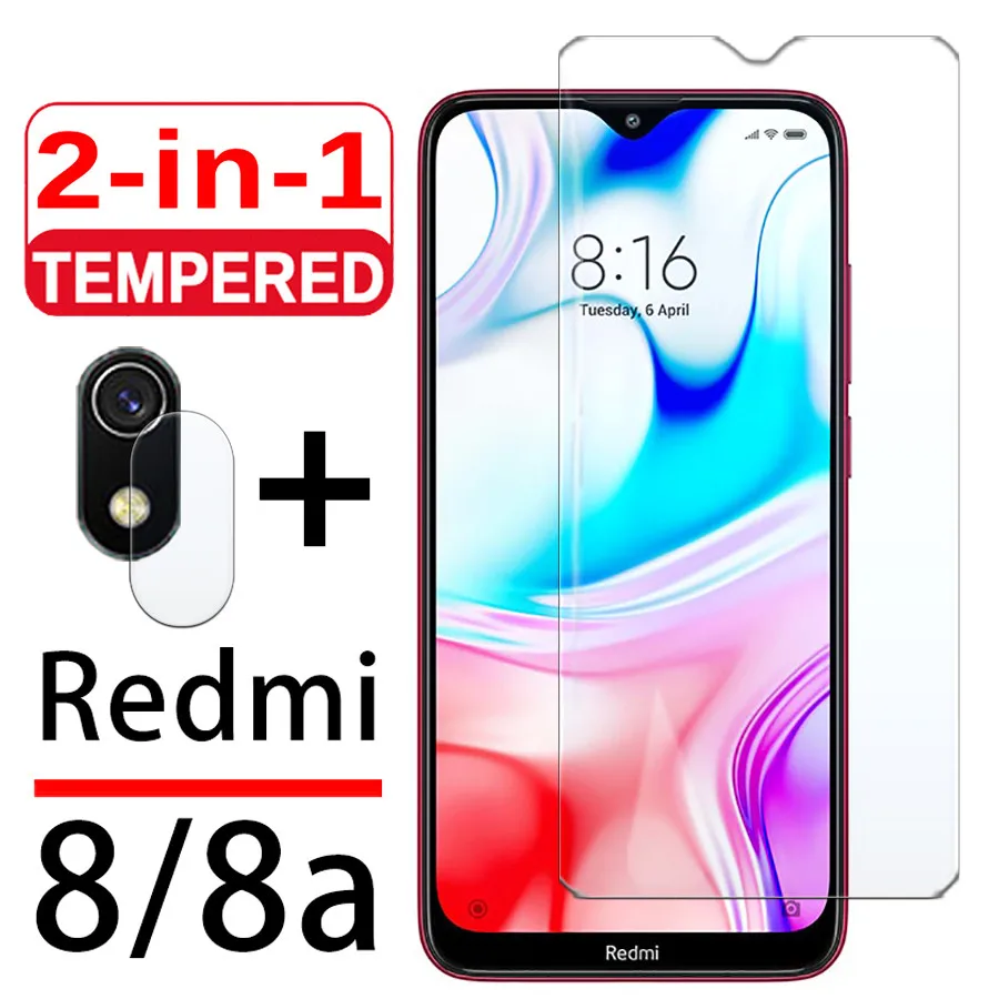 

Защитное стекло 2 в 1 для Xiaomi redmi 8 8a, защитная пленка для экрана ksiomi xiami a a8 redmi8 Cam со стеклом для объектива камеры 9H