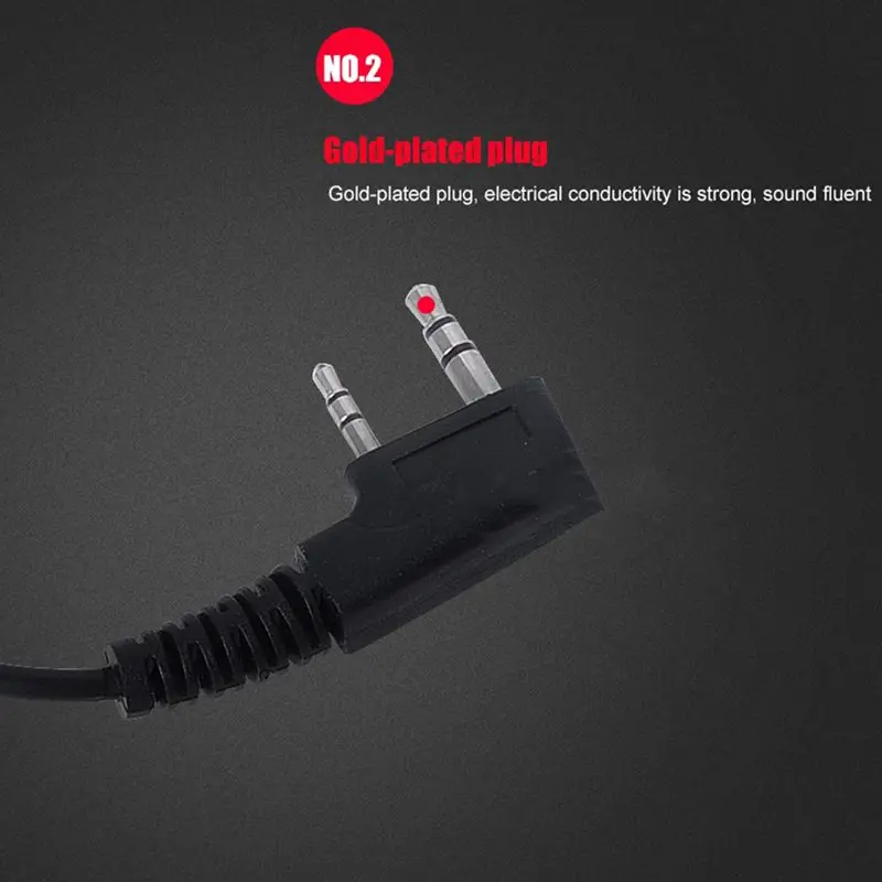 10 шт. аксессуары Air Acoustic Tube гарнитура динамик для Baofeng радио Walkie Talkie 888S UV 5R