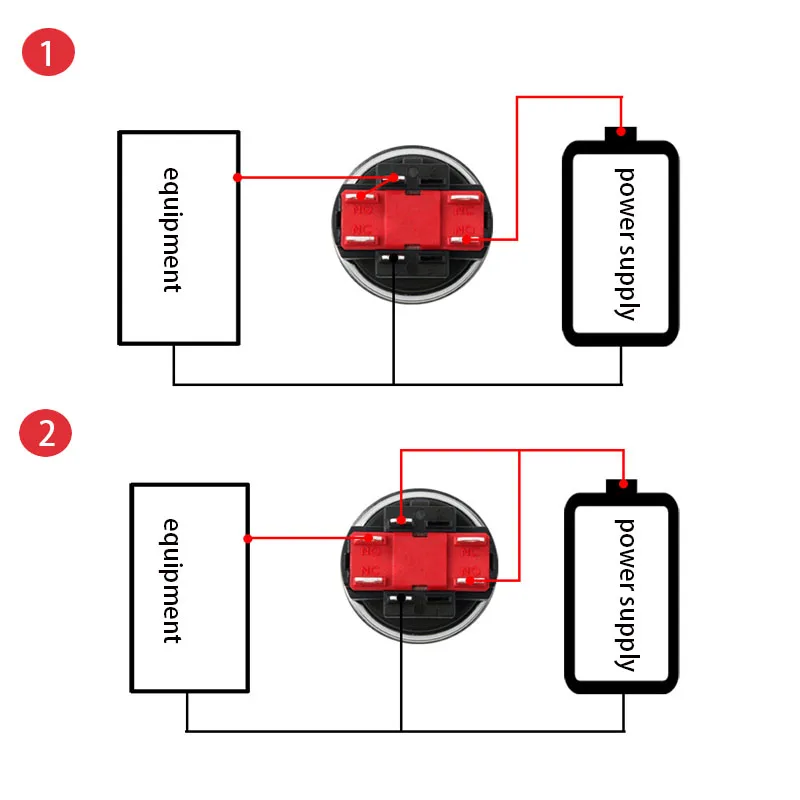 Водонепроницаемый металлический кнопочный переключатель 22 мм 25 высокий ток 10 А