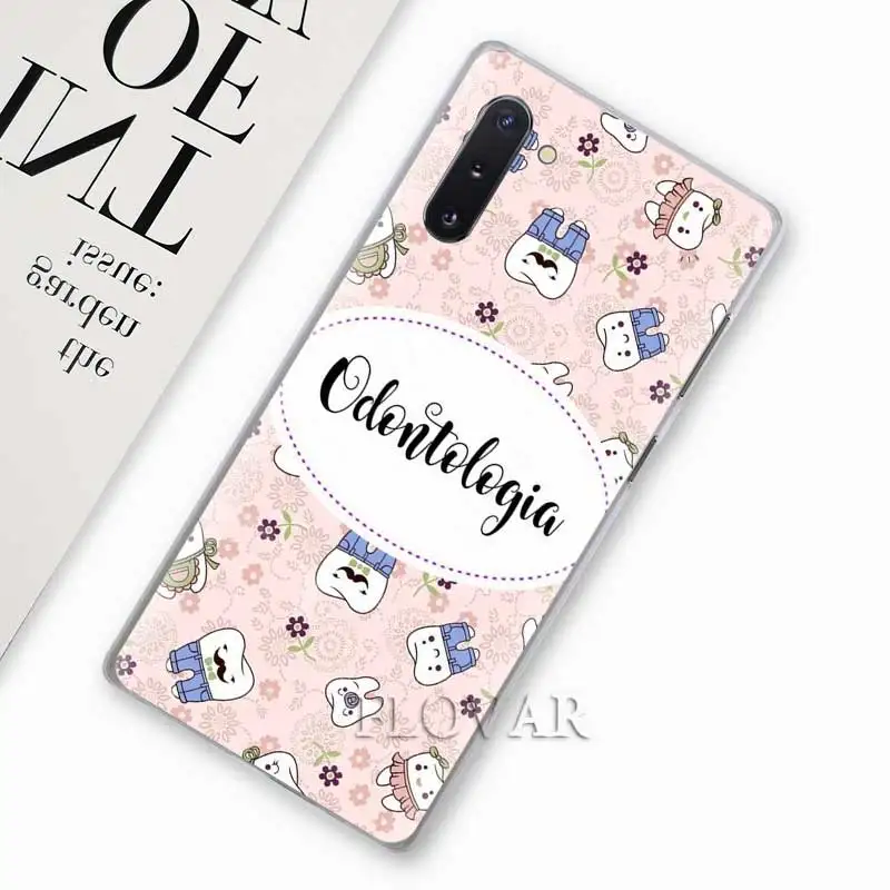Dentist Teeth Tooth Phone Cases for Samsung Galaxy Note 10 S10 Plus 5G S10e A30 A40 A50 A60 A70 M40 Hard Cover Coque